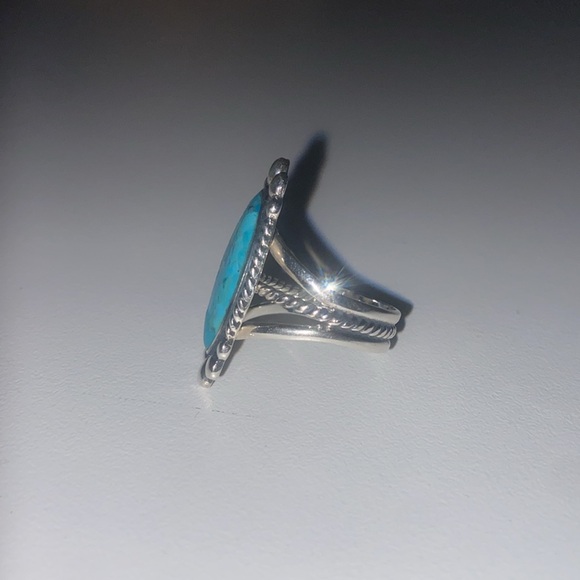 Sterling silver turquoise ring - Picture 3 of 7